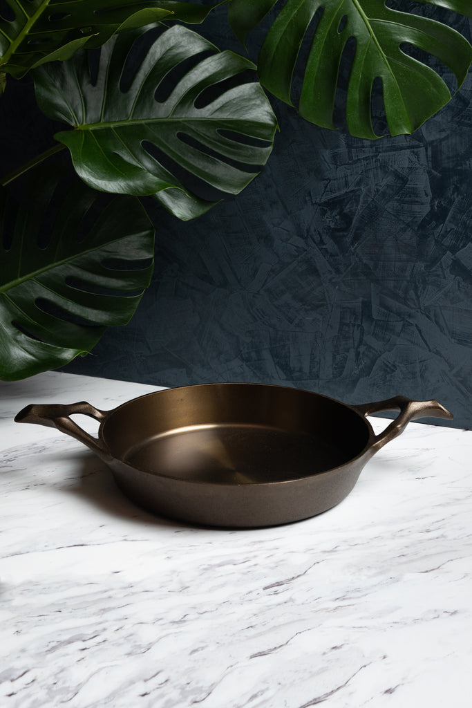 Nest Homeware 12 Inch Double Handle Cast Iron Braising Pan