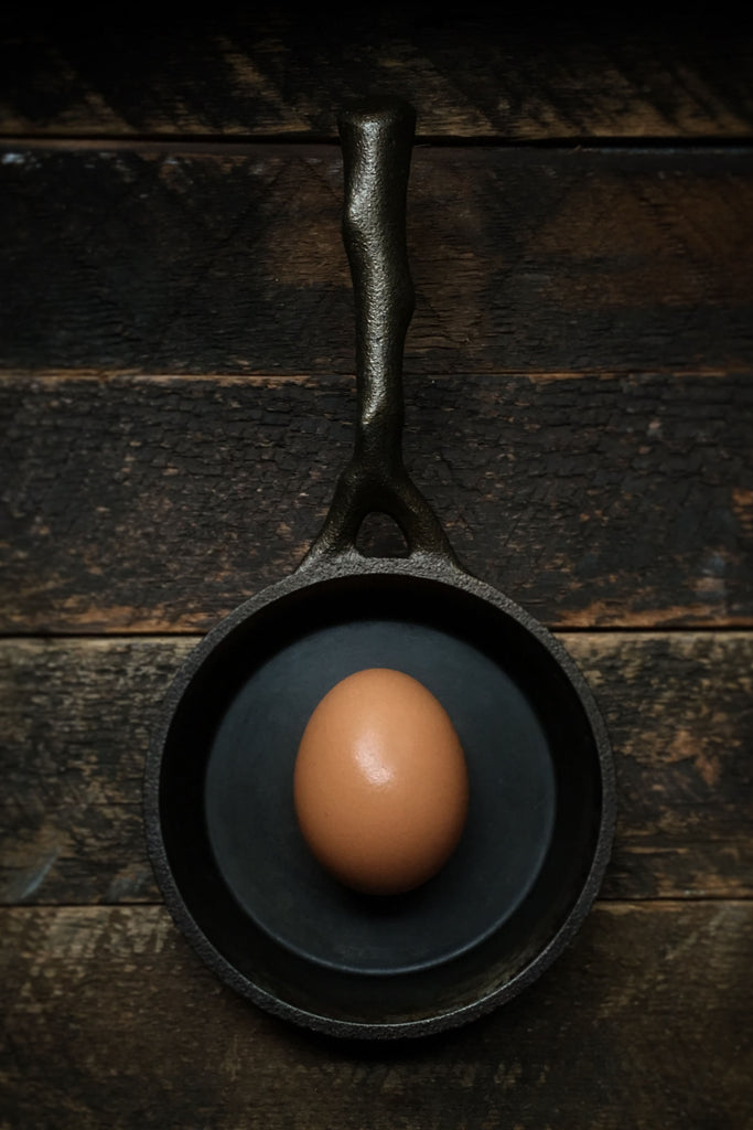 Handcrafted Nest Homeware 4.5 Inch Cast Iron Mini Egg Pan