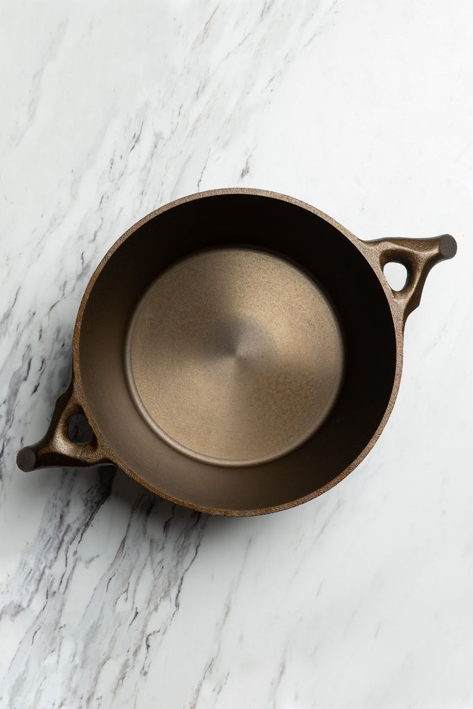 Nest Homeware 3.5 qt Cast Iron Dutch Oven with Brass Knob