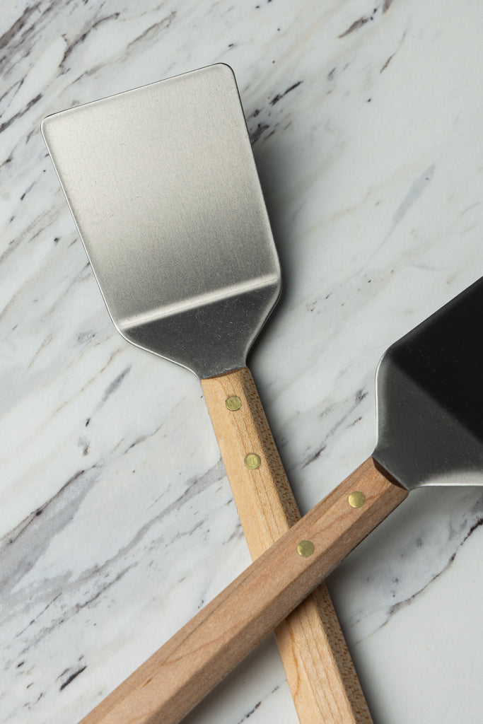 The Perfect Spatula Handmade Maple Wood and Stainless Steel Turner