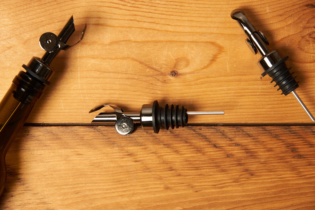 LeRoux Self Closing Weighted Pour Spouts for Olive Oil and Vinegar