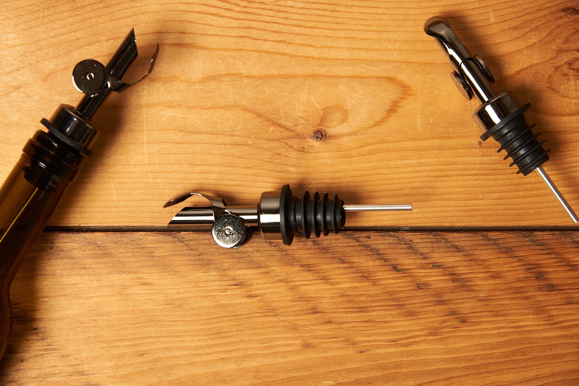 LeRoux Self Closing Weighted Pour Spouts for Olive Oil and Vinegar