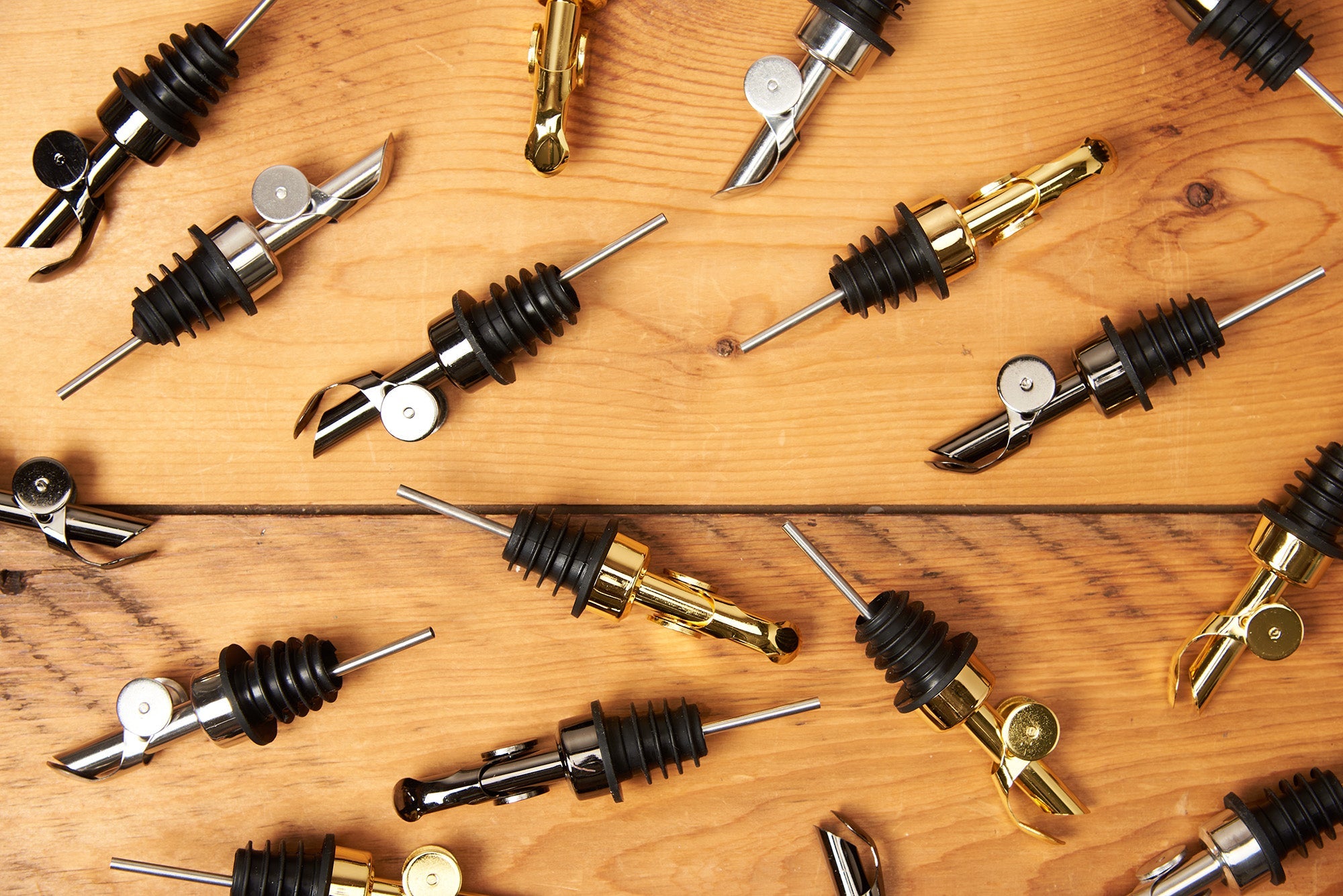 LeRoux Self Closing Weighted Pour Spouts for Olive Oil and Vinegar