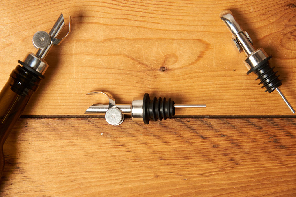 LeRoux Self Closing Weighted Pour Spouts for Olive Oil and Vinegar