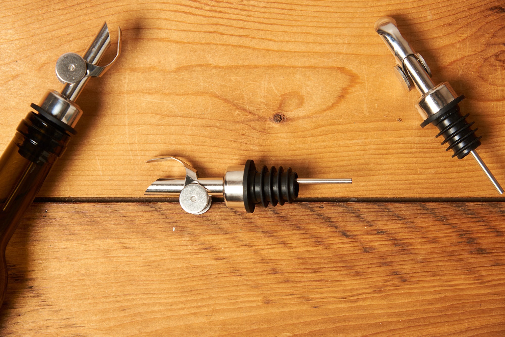 LeRoux Self Closing Weighted Pour Spouts for Olive Oil and Vinegar