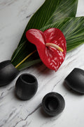 Nest Homeware Handcrafted Blackened Cast Iron Round Napkin Rings