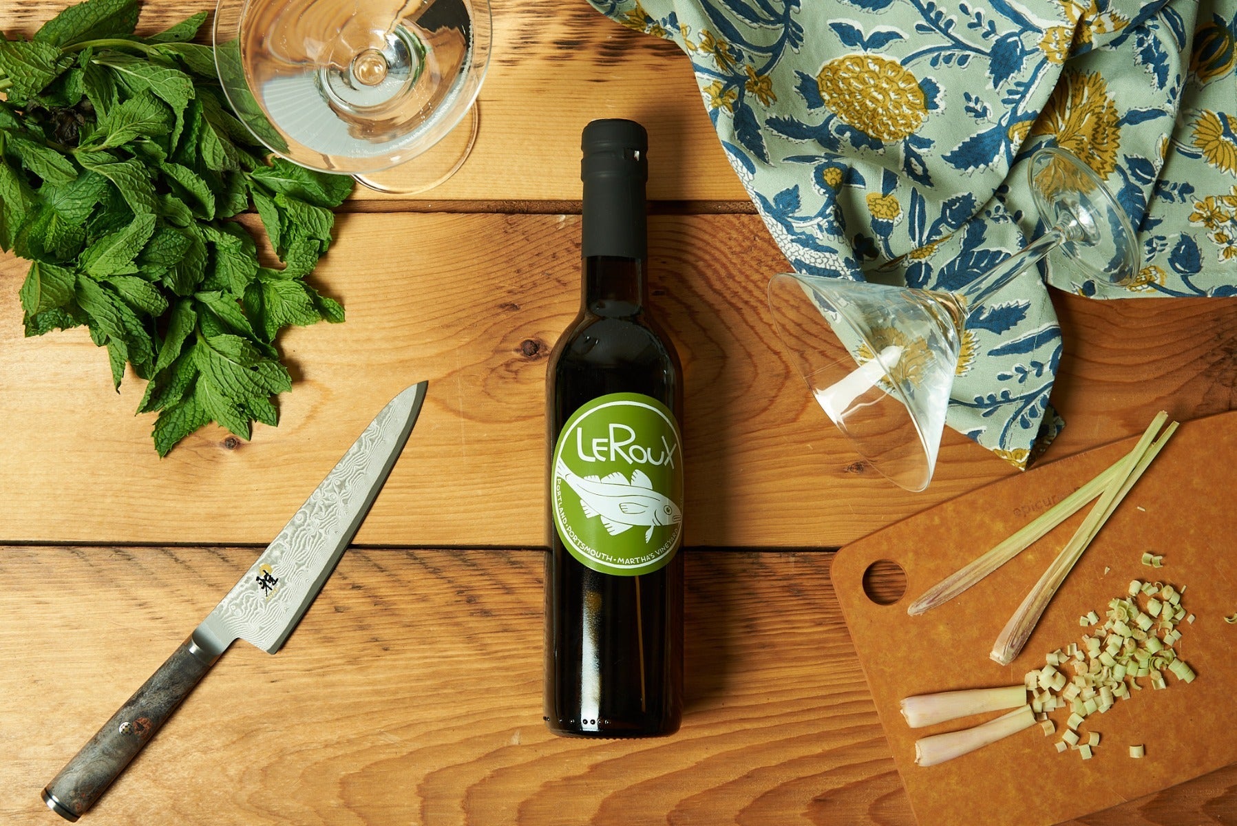 LeRoux Thai Lemongrass Mint White Balsamic Vinegar Gourmet Condimento