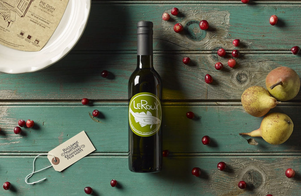 LeRoux Cranberry Pear White Balsamic Vinegar for Salads and Cocktails